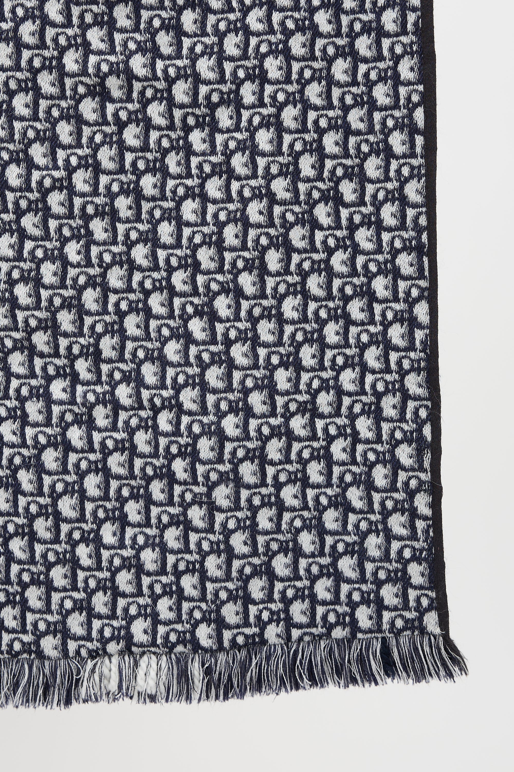 Dior Wool Oblique University Reversible Scarf