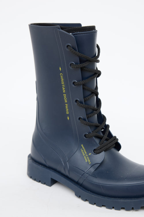 Dior Diorcamp Rubber Lace Up Boot