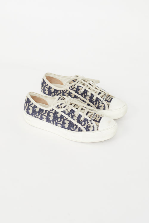 Dior Navy & Beige Monogram Walk'n'dior Sneaker