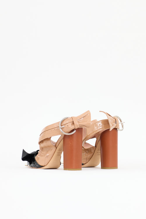 Dior SS 2016 Patent Wrapped Pump