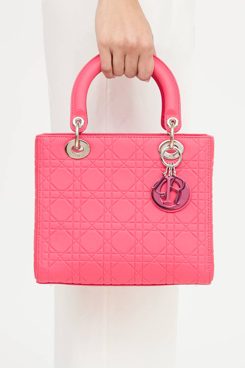 Dior 2018 Lady Dior Cannage Charm Bag