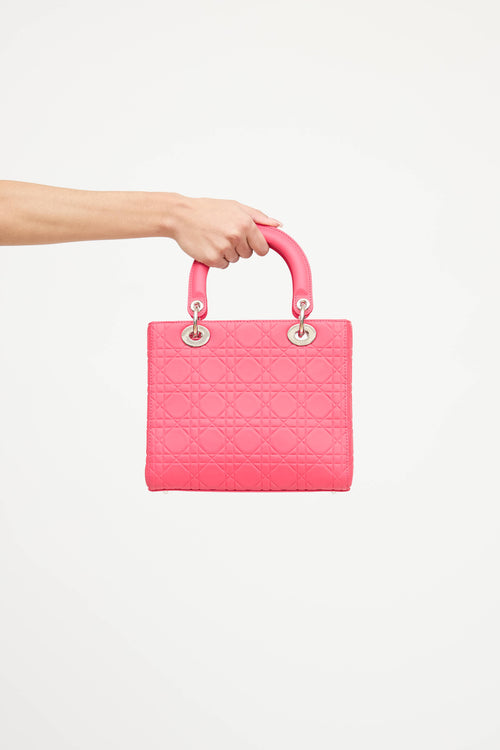 Dior 2015 Lady Dior Cannage Charm Bag
