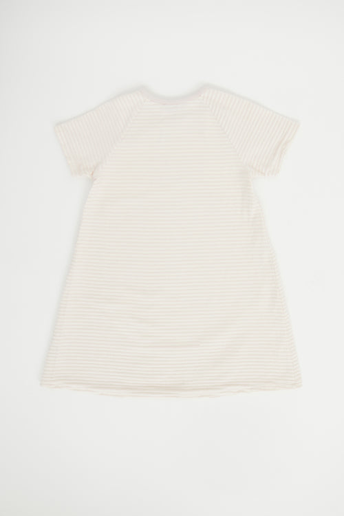 Dior Pink & Cream Velvet Stripe Dress