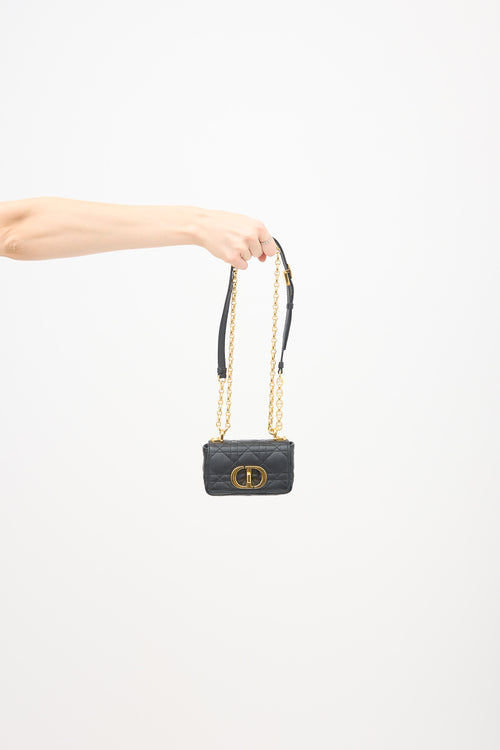 Dior Quilted Leather Micro Caro Bag