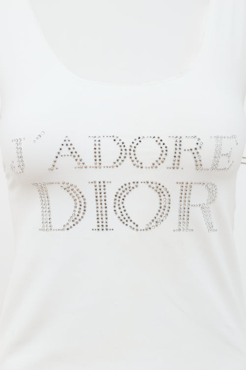 Dior SS 2002 J'Adore Dior Tank Top