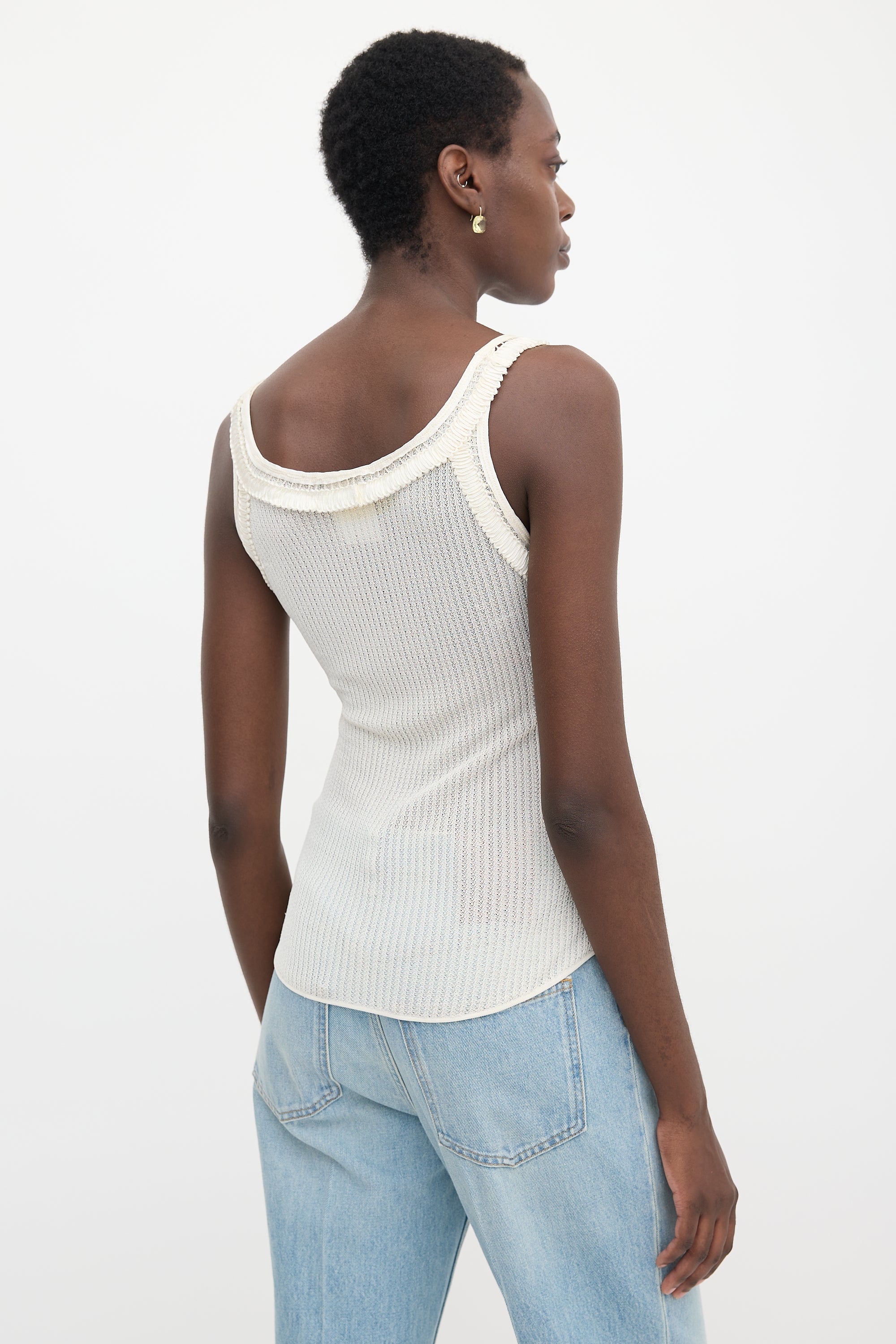 Dior SS 2006 Knit Lace Tank Top
