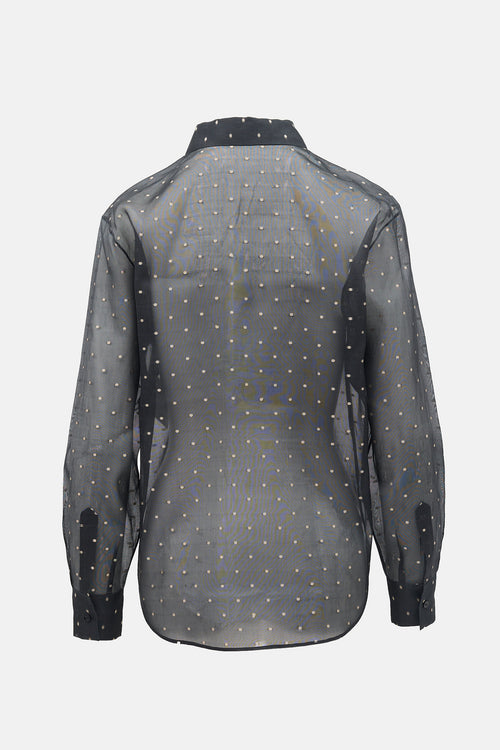 Dior Sheer Fil Coupé Shirt