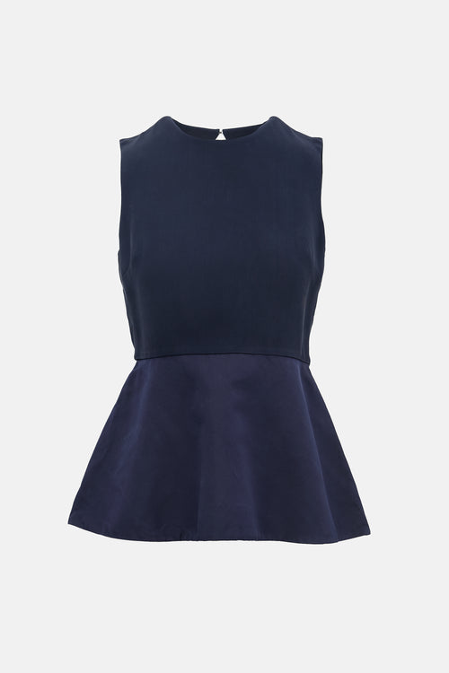 Dior Silk Peplum Top