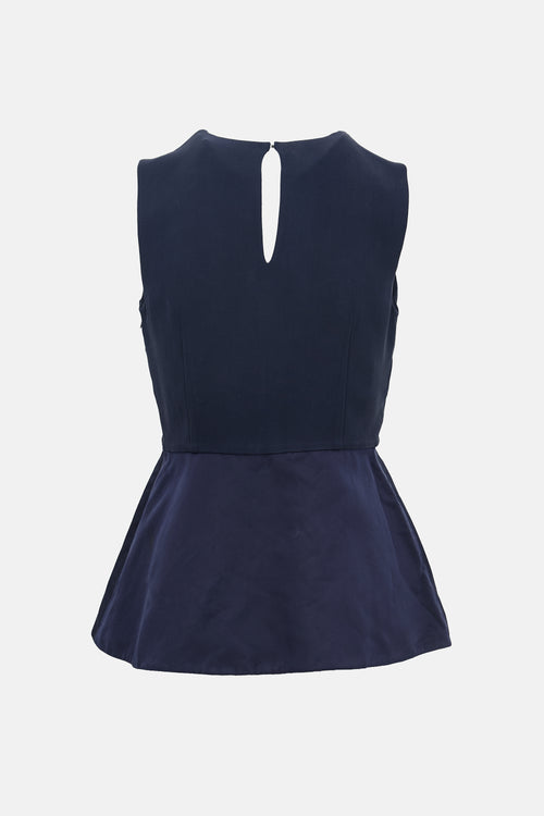 Dior Silk Peplum Top