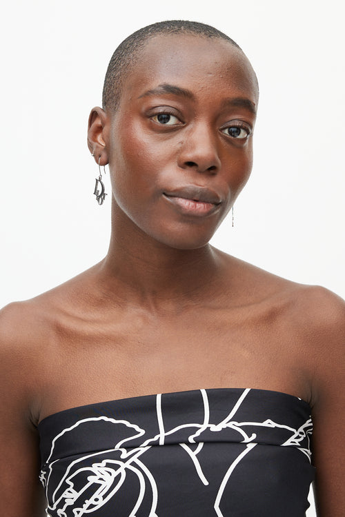 Dior Logo Drop Earrings