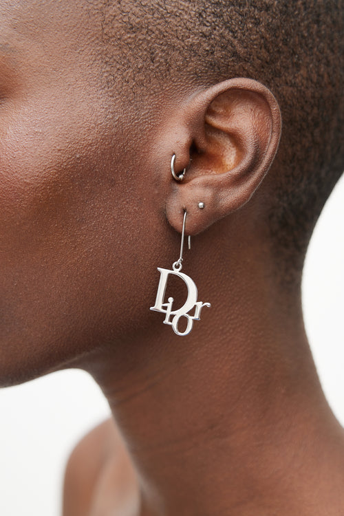 Dior Logo Drop Earrings
