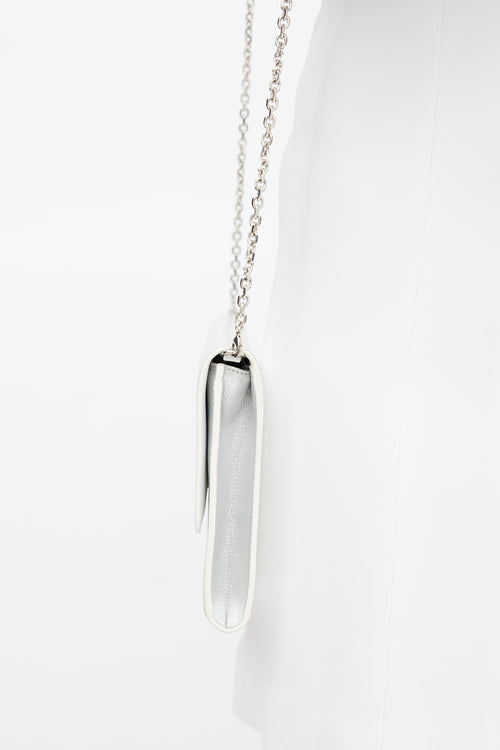 Dior Silver & White Diorever Shoulder Bag