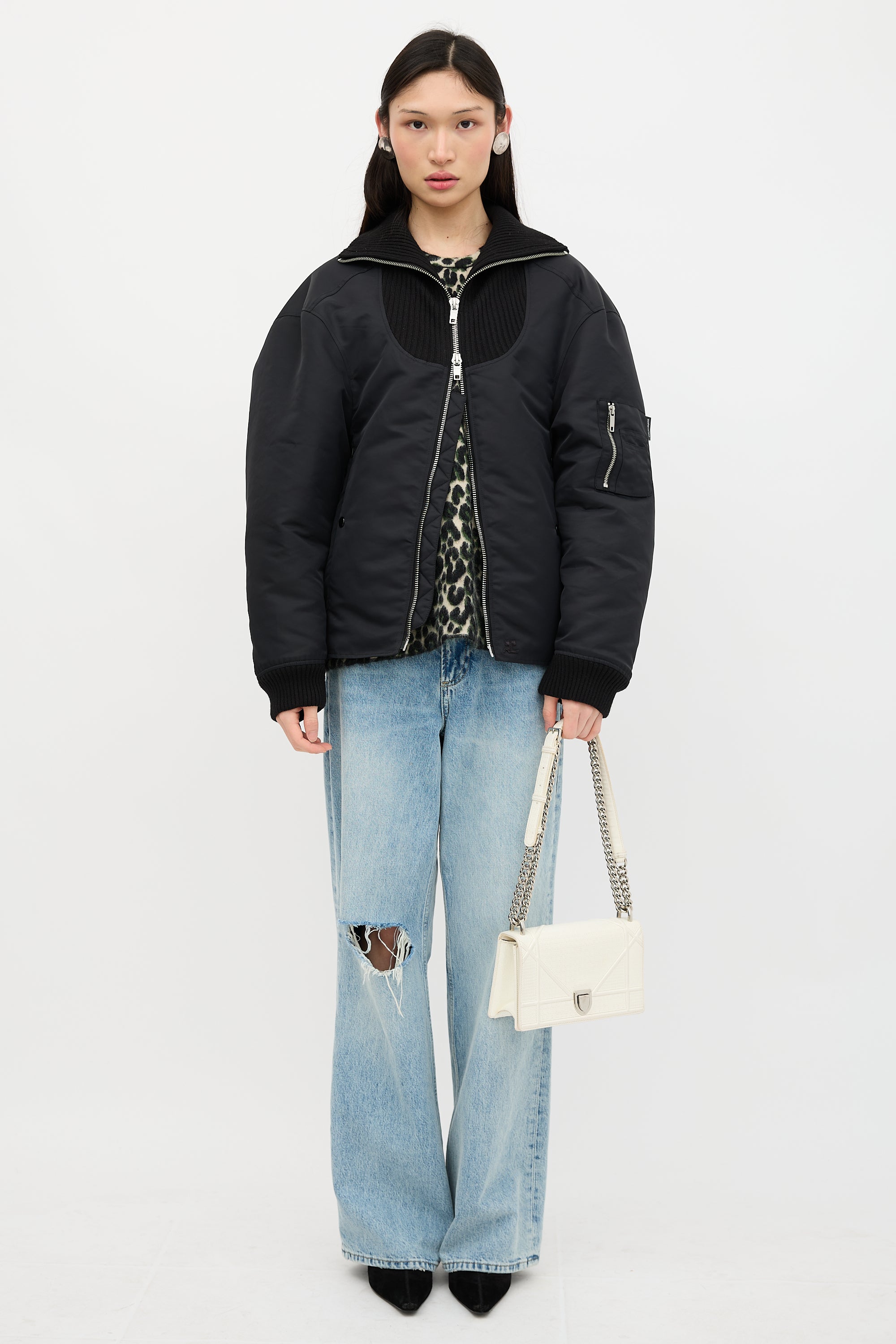Dior Textured Patent Leather Diorama Bag
