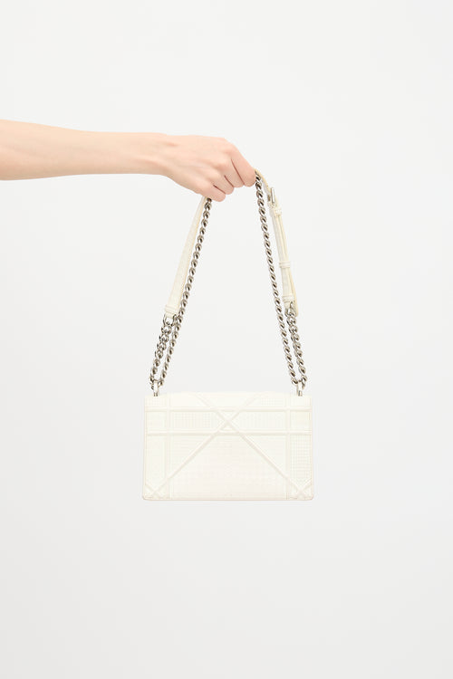 Dior Textured Patent Leather Diorama Bag