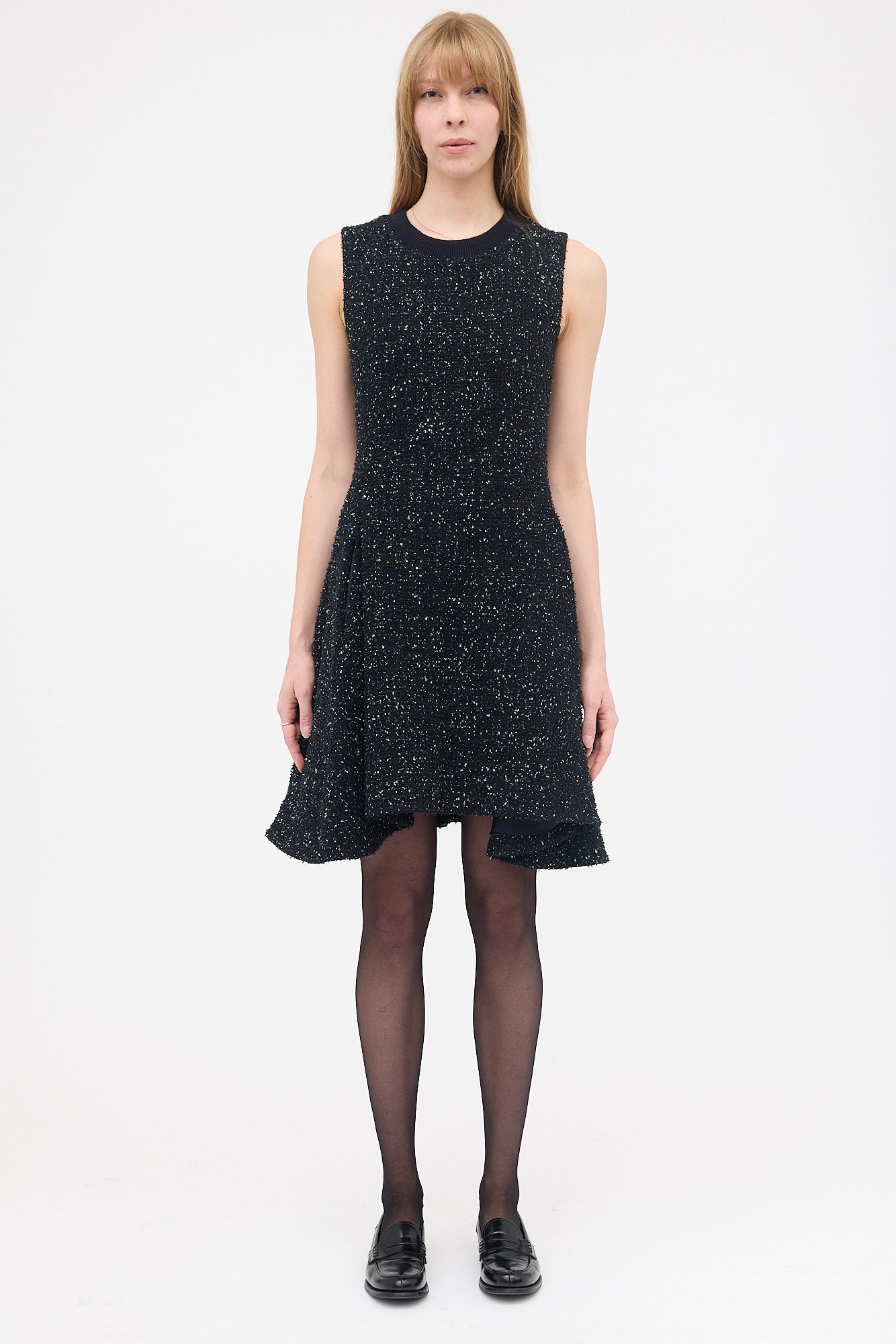 Dior 2010 Tweed High Low Dress