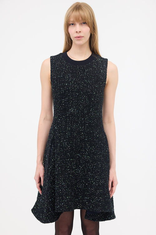 Dior 2010 Tweed High Low Dress