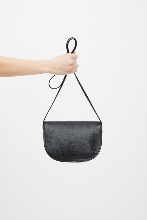 Dior Vintage Black Leather Crossbody Bag