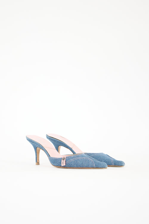 Dior Vintage Denim Mule