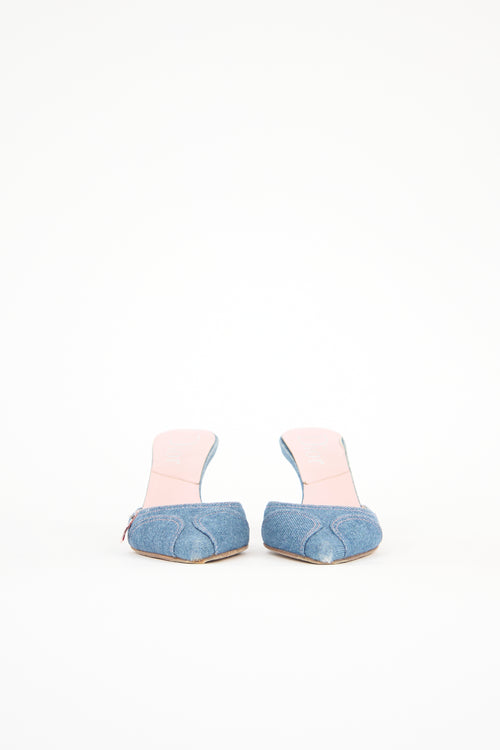 Dior Vintage Denim Mule
