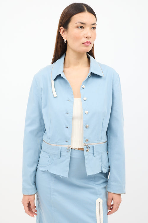 Dior 2000s Zipper Skirt Suit