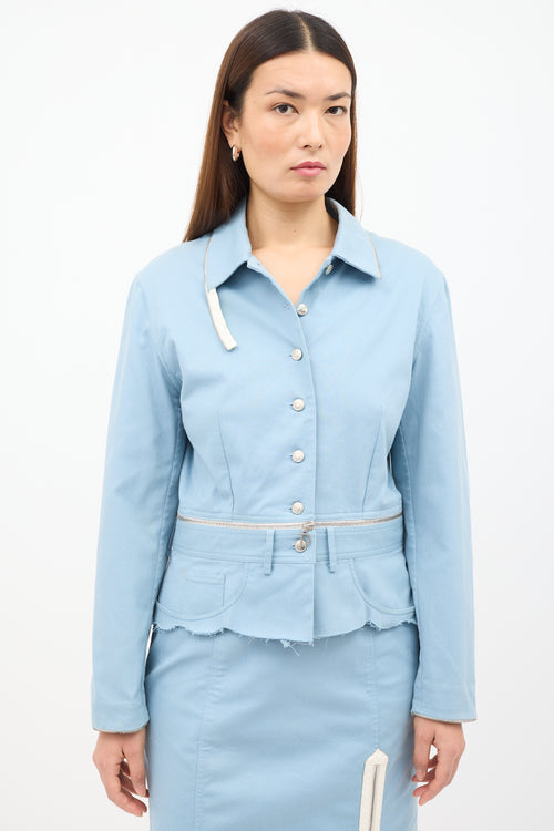 Dior 2000s Zipper Skirt Suit