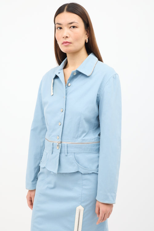 Dior 2000s Zipper Skirt Suit