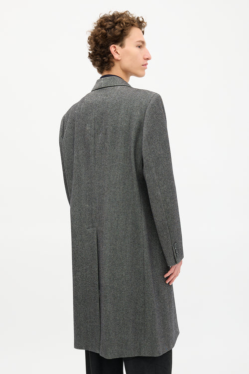 Dior Vintage Wool Pinstripe Coat