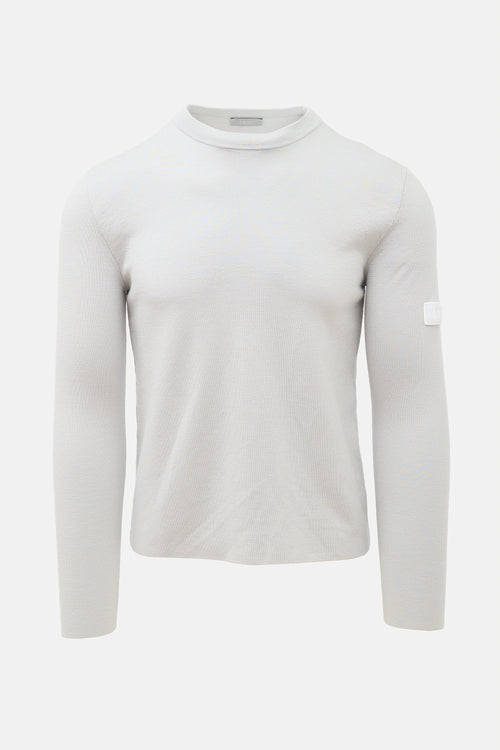 Dior Wool Velcro Logo Patch Sweater