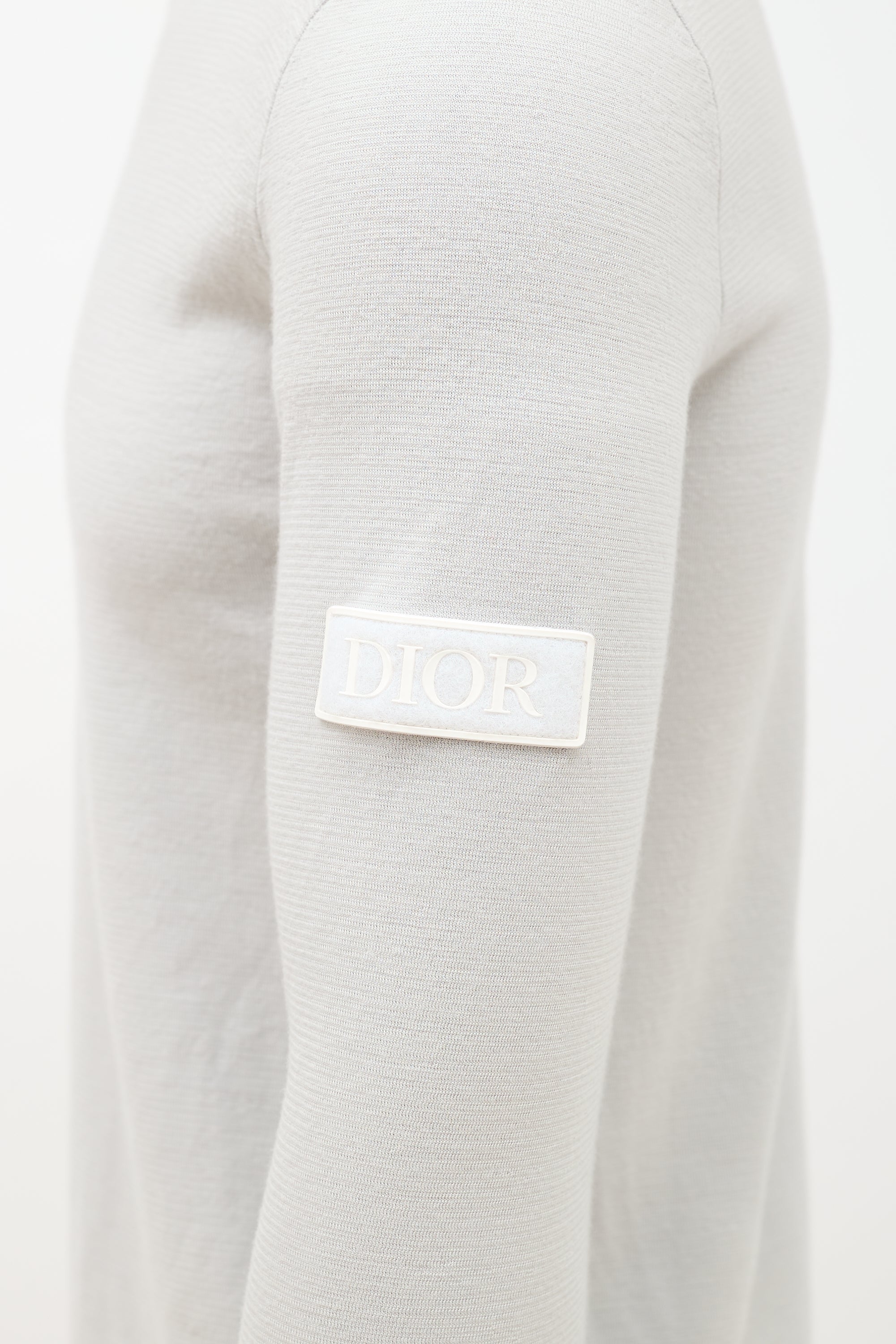 Dior Wool Velcro Logo Patch Sweater