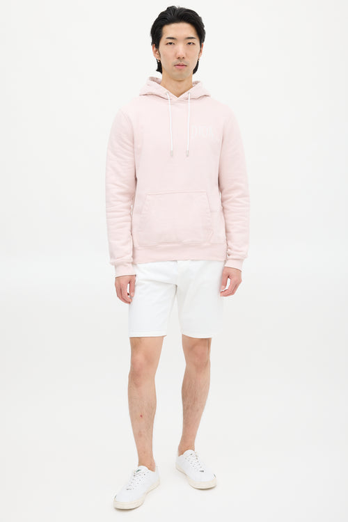 Dior X Raymond Pettibon 2019 Pink & White Logo Hoodie