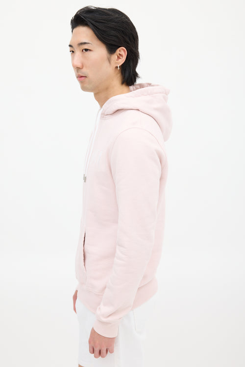 Dior X Raymond Pettibon 2019 Pink & White Logo Hoodie