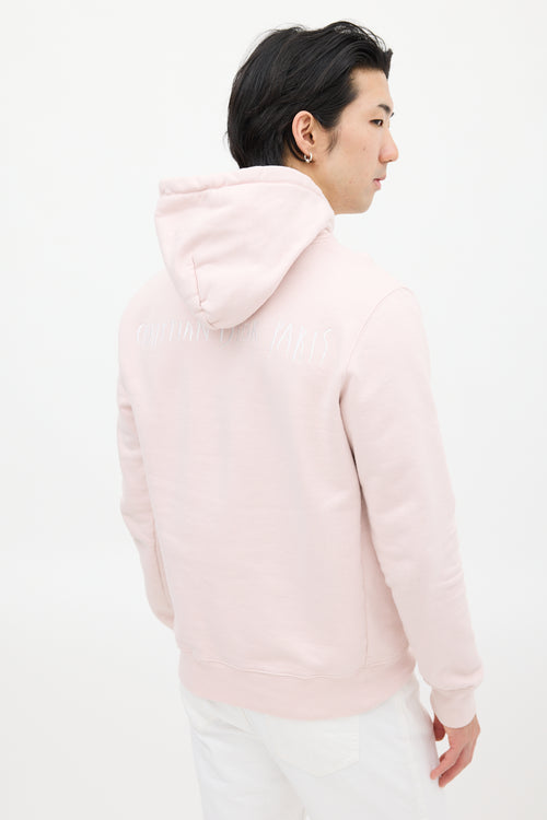 Dior X Raymond Pettibon 2019 Pink & White Logo Hoodie