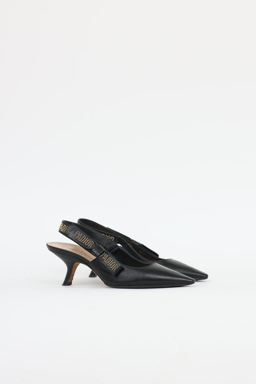 Dior Studded Jadior Slingback Heel