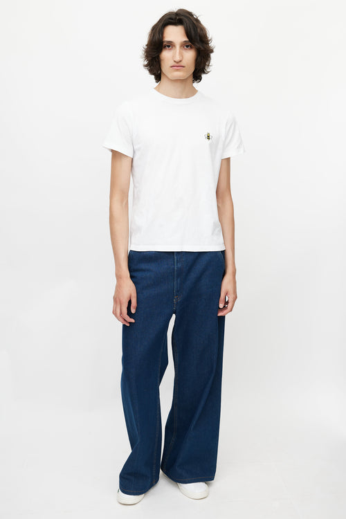 Dior x Kaws White & Multicolour Bee Logo T-Shirt
