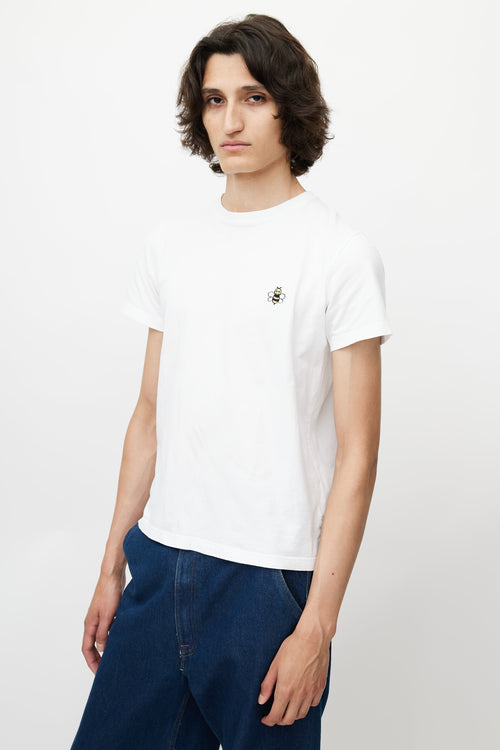 Dior x Kaws White & Multicolour Bee Logo T-Shirt