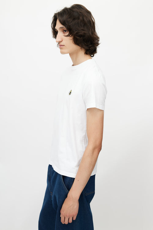 Dior x Kaws White & Multicolour Bee Logo T-Shirt