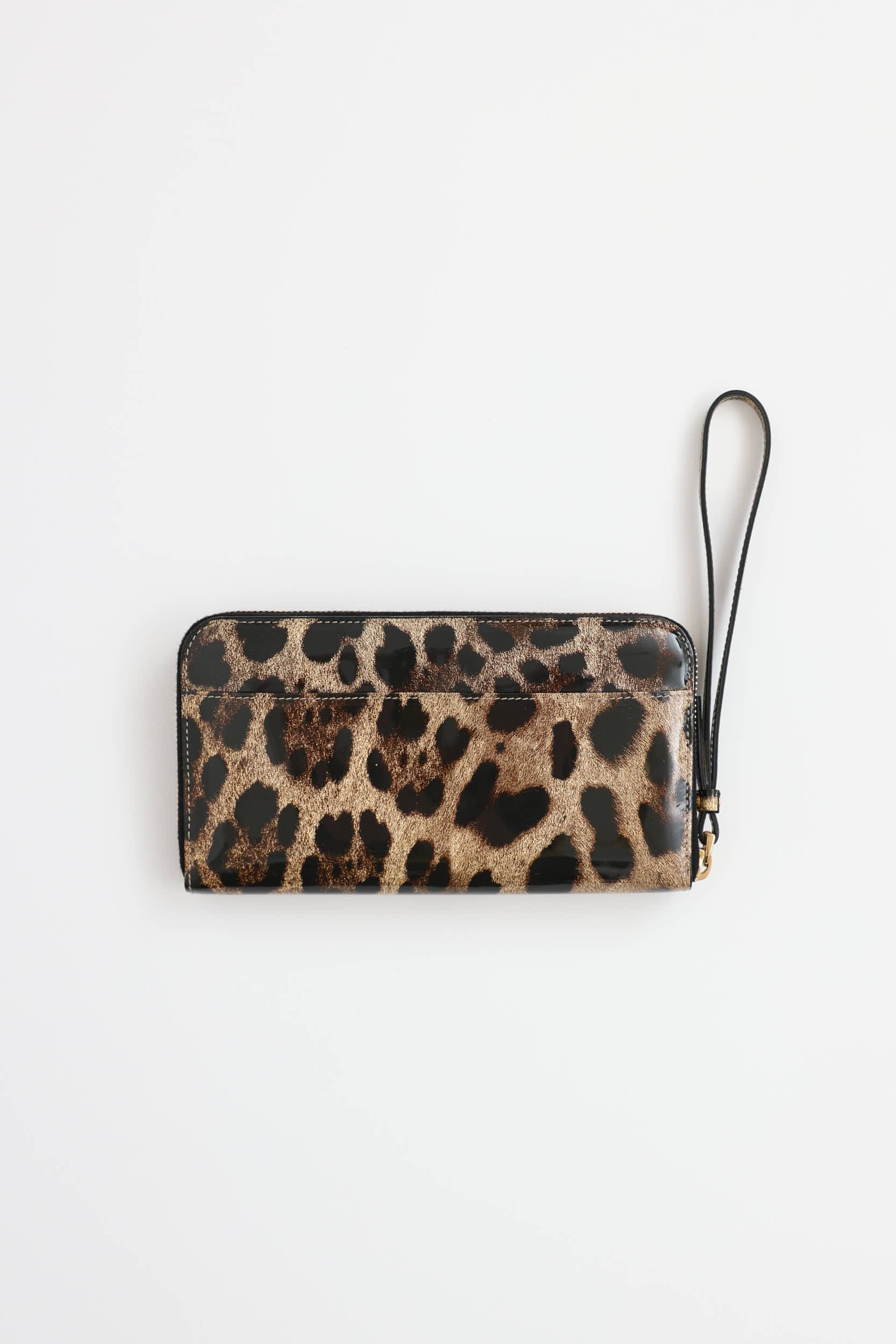 Dolce & Gabbana Patent Leather Patterned Clutch