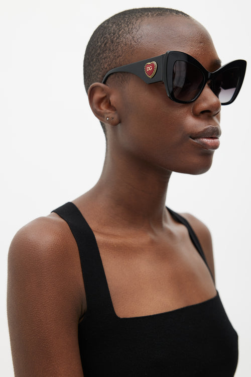Dolce & Gabbana Black 4349 Oversized Sunglasses
