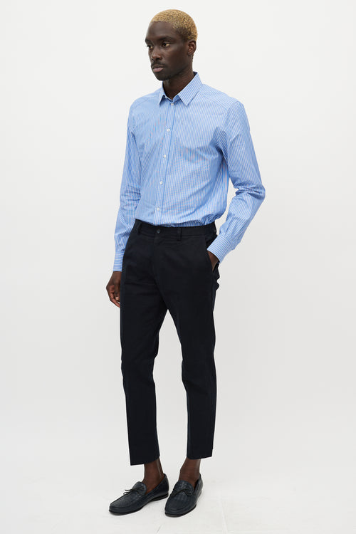 Dolce & Gabbana Black Buttoned Waist Trouser