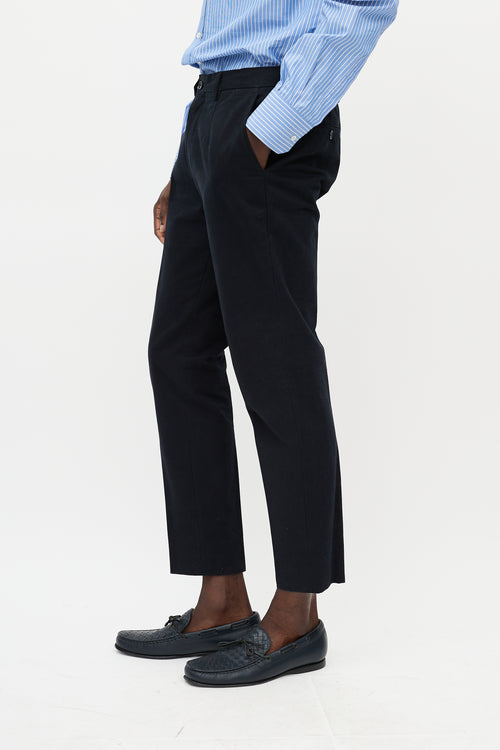 Dolce & Gabbana Black Buttoned Waist Trouser