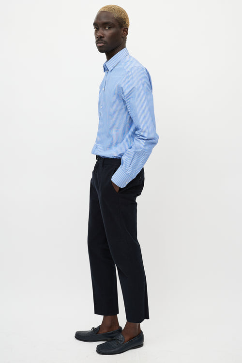 Dolce & Gabbana Black Buttoned Waist Trouser