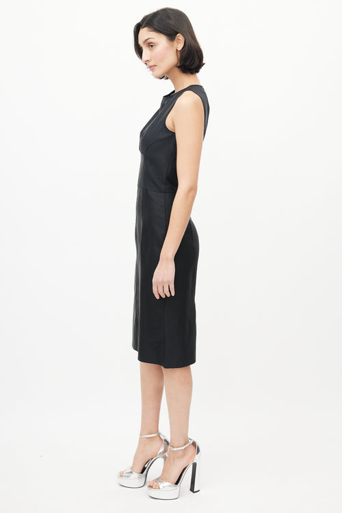 Dolce & Gabbana Black Darted Bust Dress