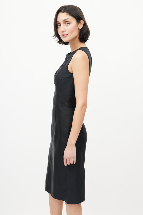 Dolce & Gabbana Black Darted Bust Dress