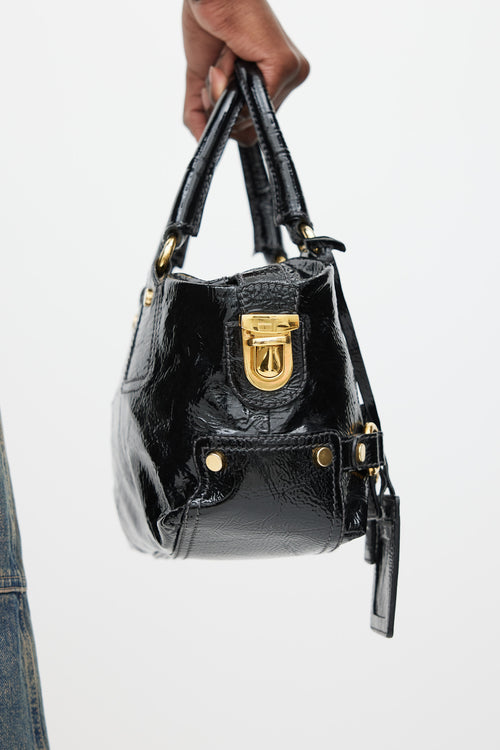 Dolce & Gabbana Black & Gold Patent Leather Bag