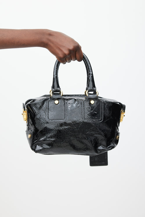 Dolce & Gabbana Black & Gold Patent Leather Bag