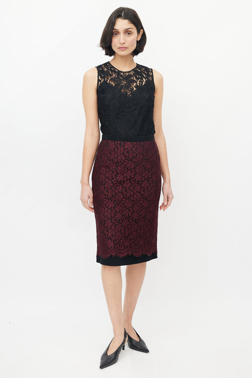 Dolce & Gabbana Black Lace Top