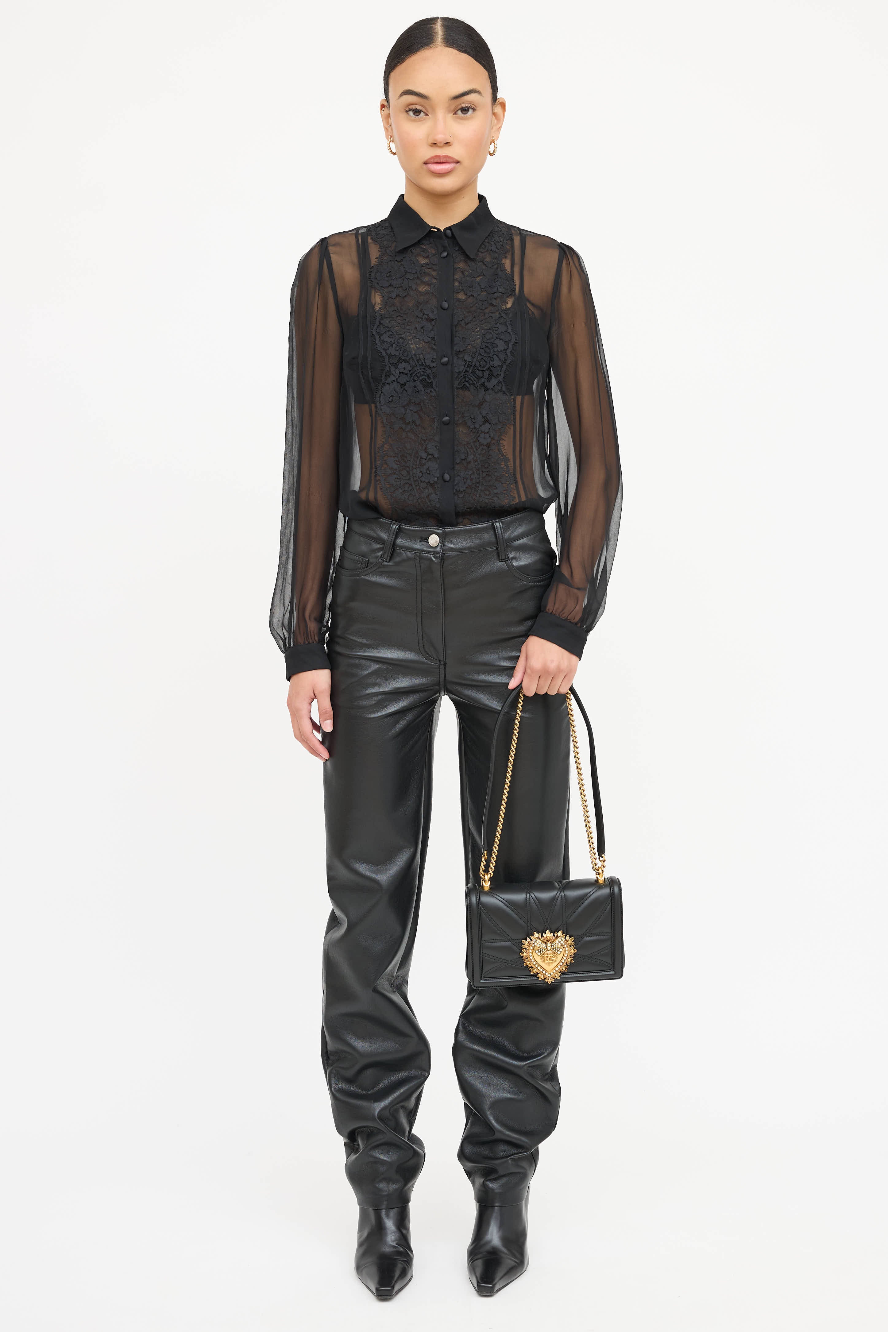 Dolce & Gabbana Quilted Medium Devotion Bag