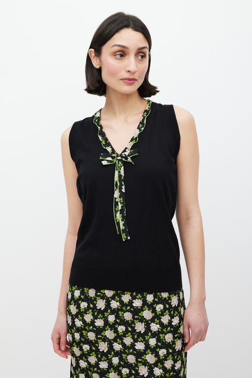 Dolce & Gabbana Black & Multicolour Floral Co-Ord Set
