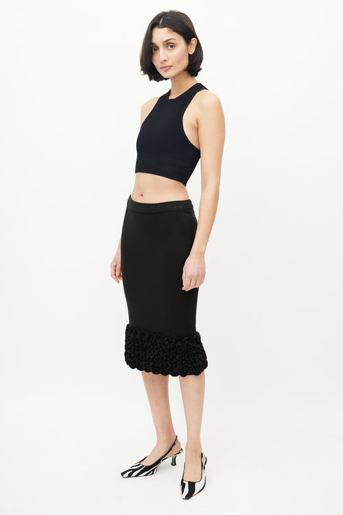 Dolce & Gabbana Black Ruffled Skirt