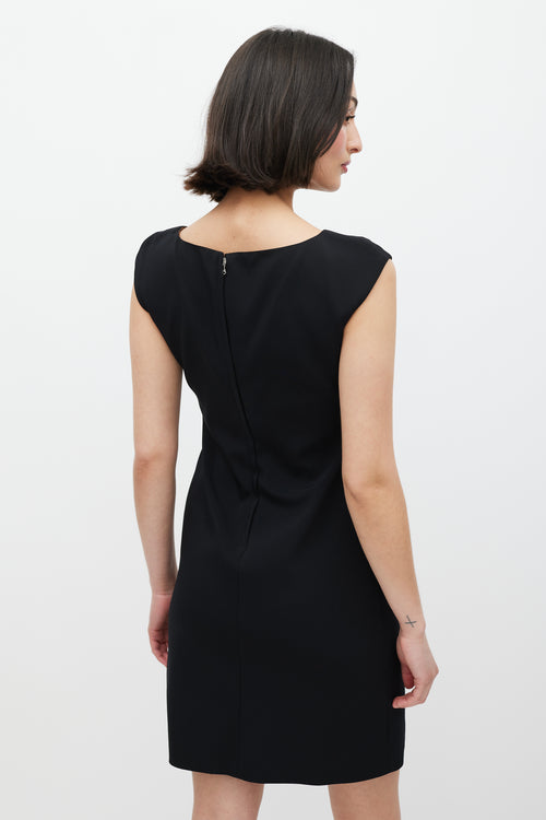 Dolce & Gabbana Black & Silver Belted Dress